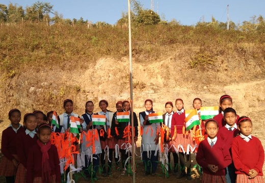  Scuola elementare , Pongchau, Arunachal Pradesh - 14 novembre 2020