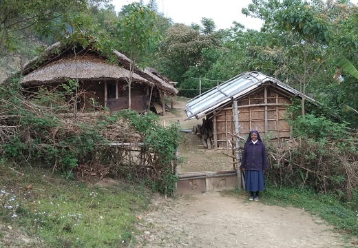 Visita alle famiglie della zona, Pongchau, Arunachal Pradesh - 2020